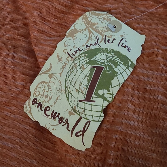 ONEWORLD Blouse with Tassel Scarf NWT - Picture 5 of 7